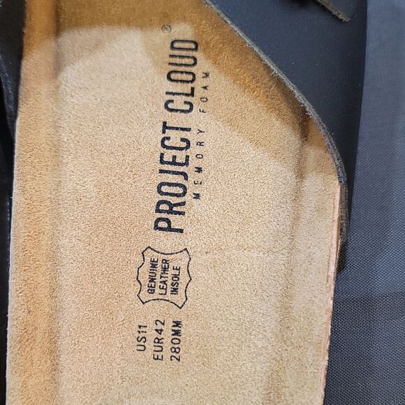 BRAND NEW PROJECT CLOUD 100% GENUINE LEATHER w/ MEMORY FOAM SANDALS - Picture 7 of 16
